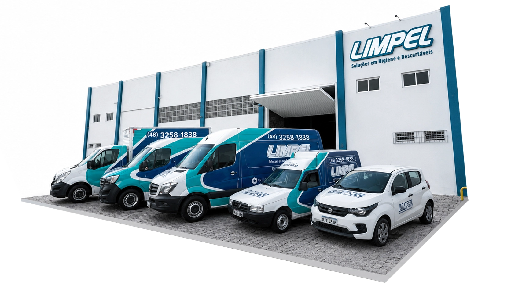 Ambiente corporativo limpo abastecido pela Limpel